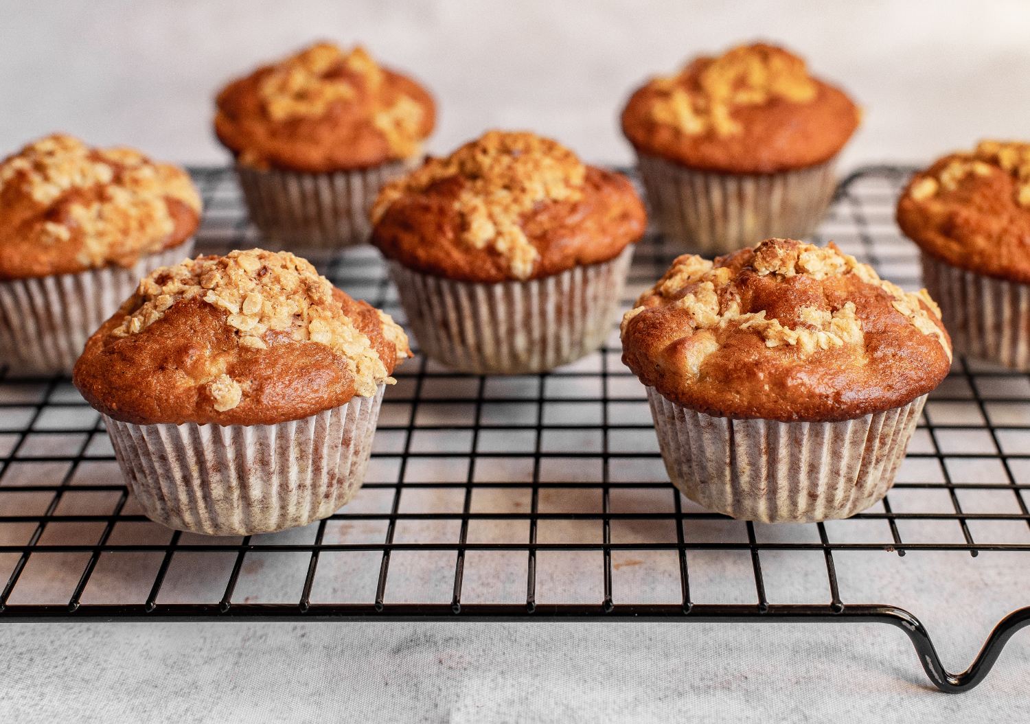 Muffins mit Haferflocken und Quark gesund und lecker