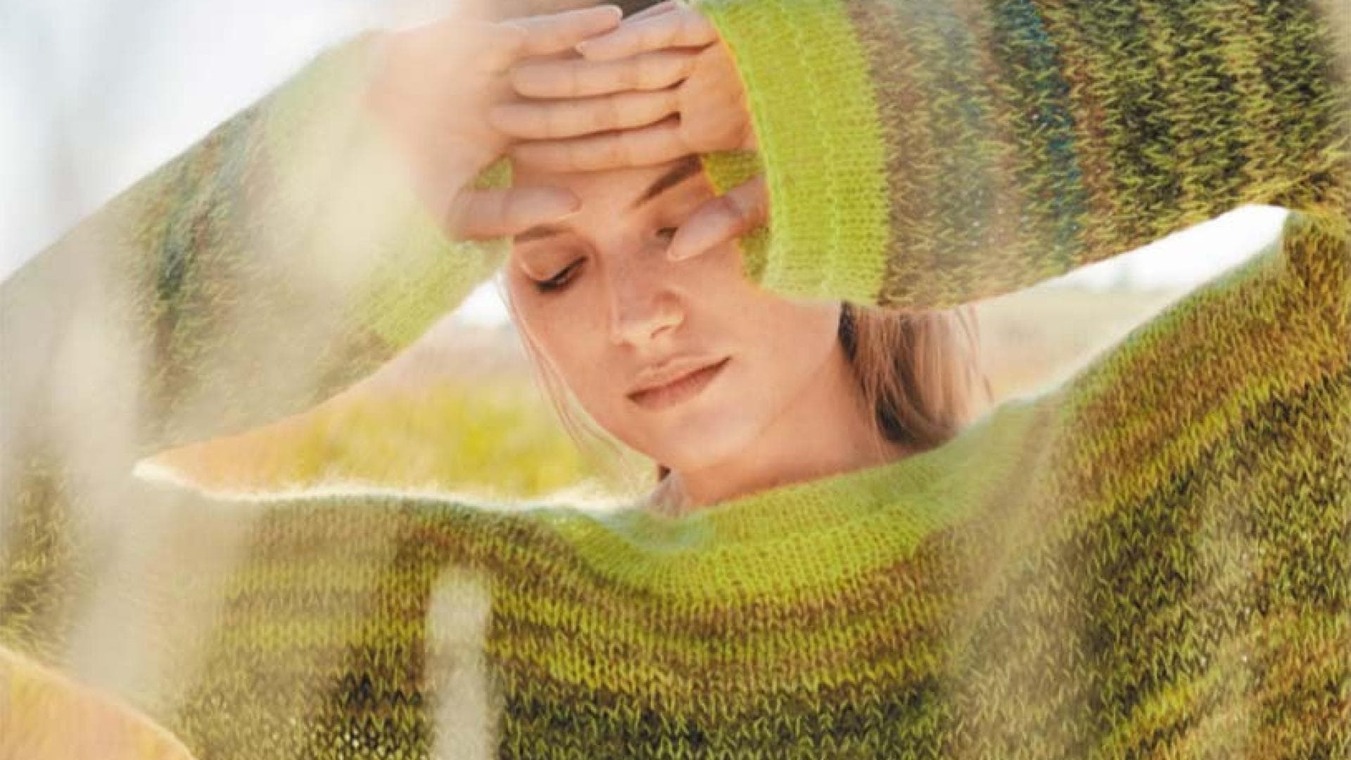 Strickpullover einfach melliert