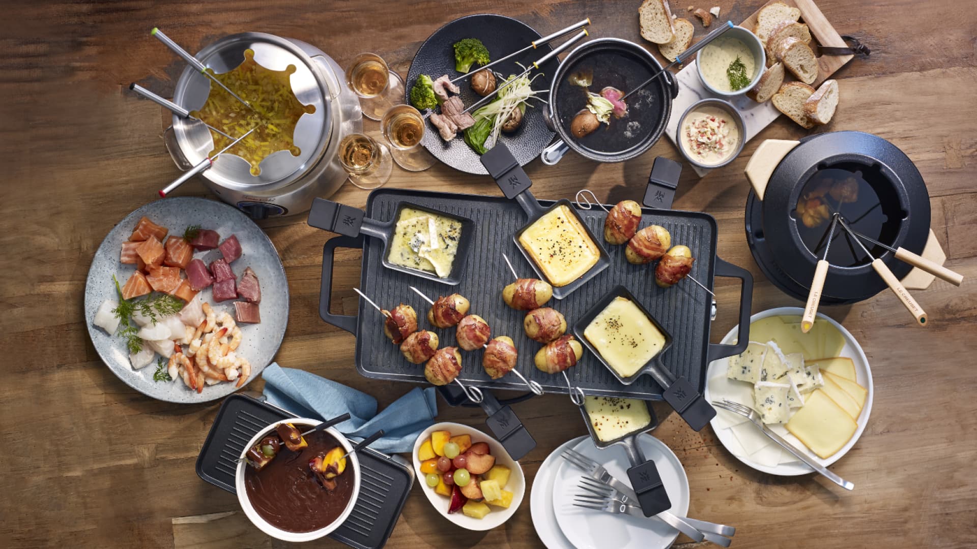 Raclette mit Speckkartoffeln