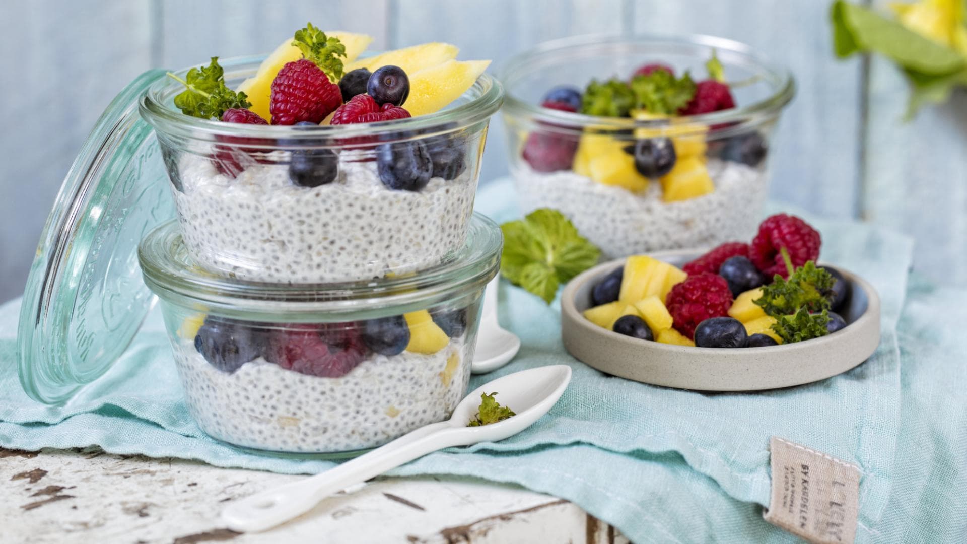 Chiapudding mit Joghurt