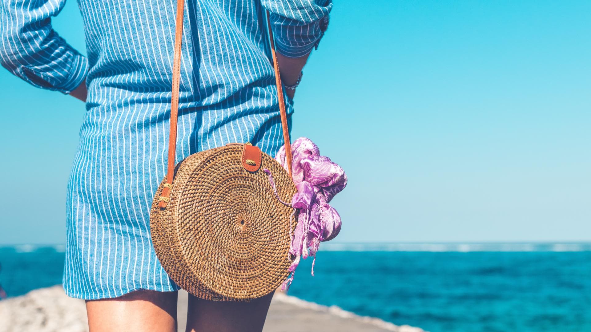 Frau Handtasche Sommer