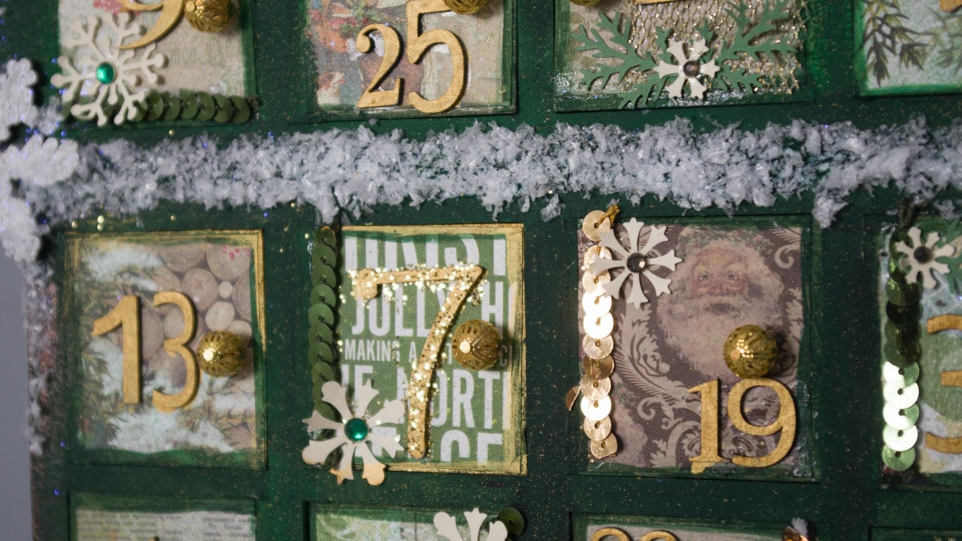 Selbst gebastelter Adventskalender