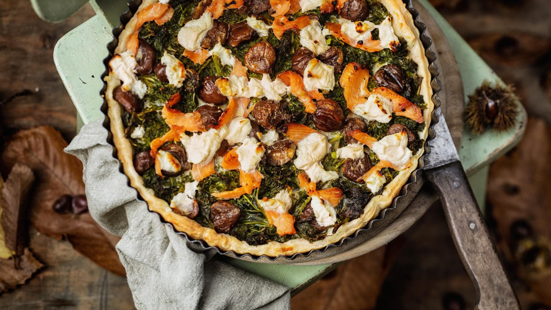 Grünkohl-Quiche