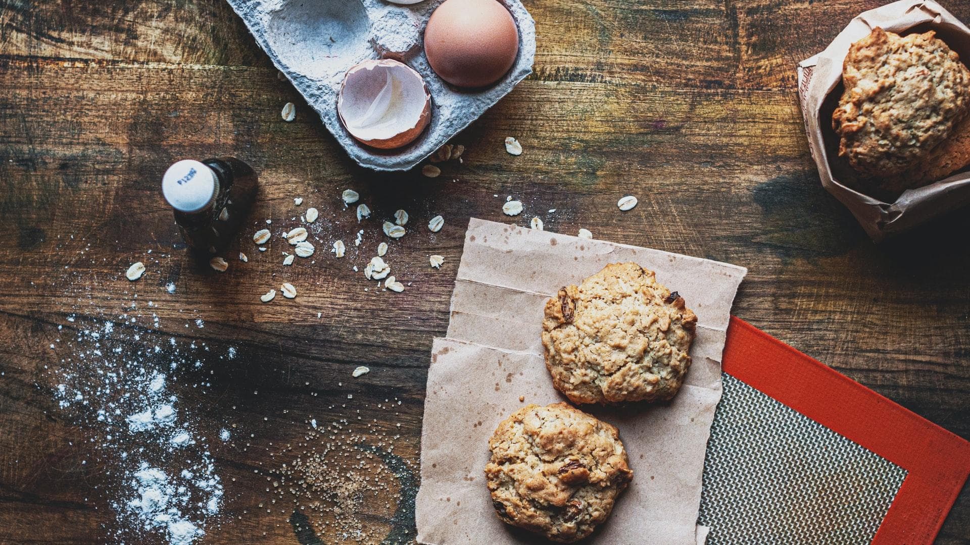 Haferflocken-Makronen.