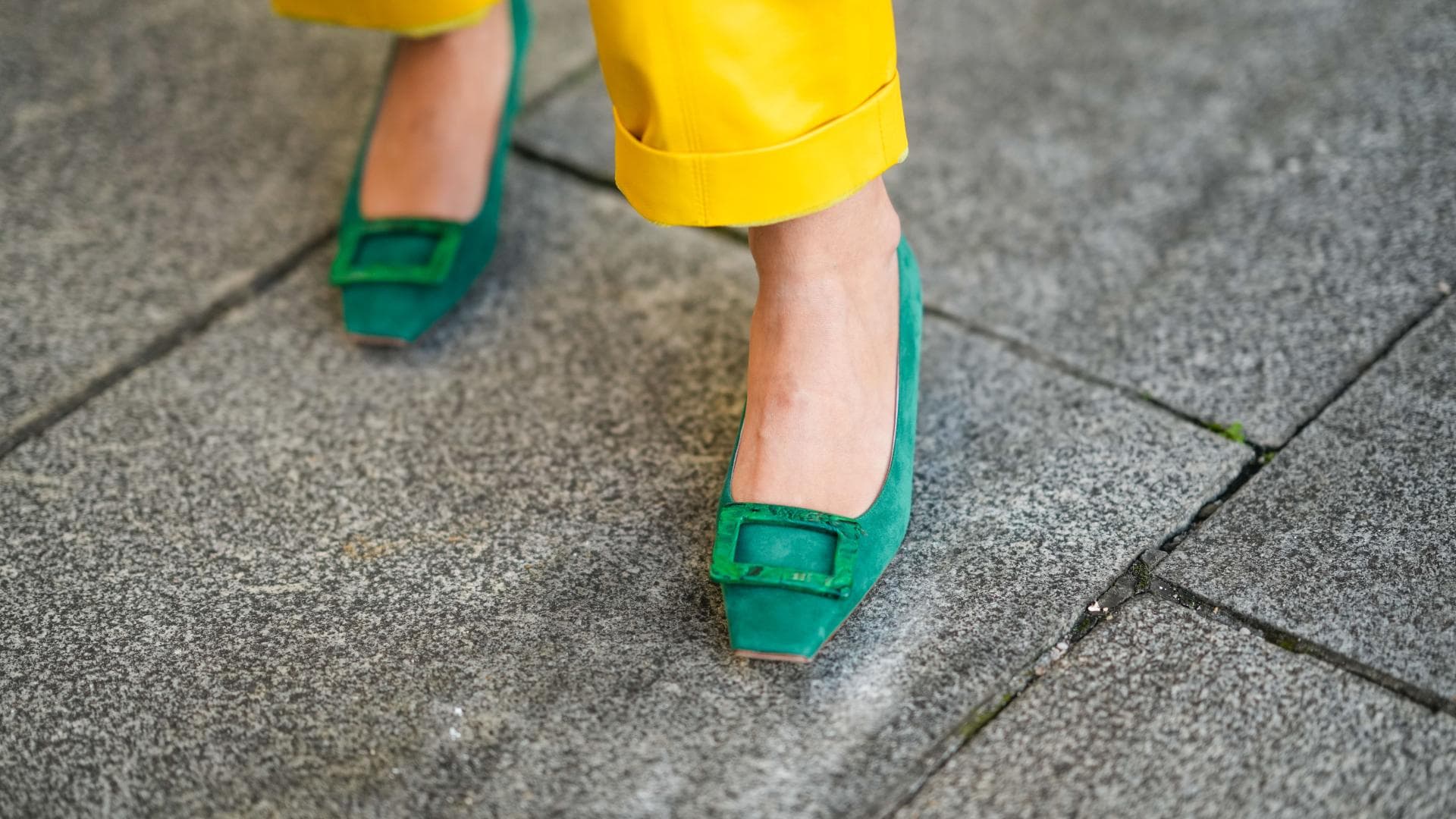 Square Toe Ballerinas 