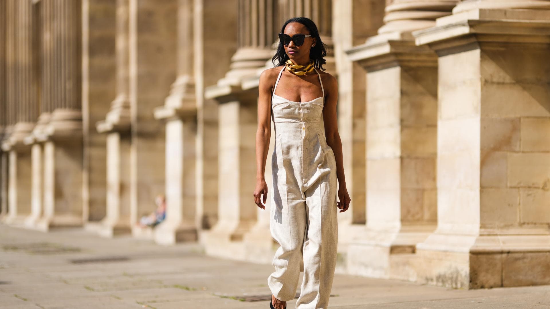 Jumpsuits aus Leinen 