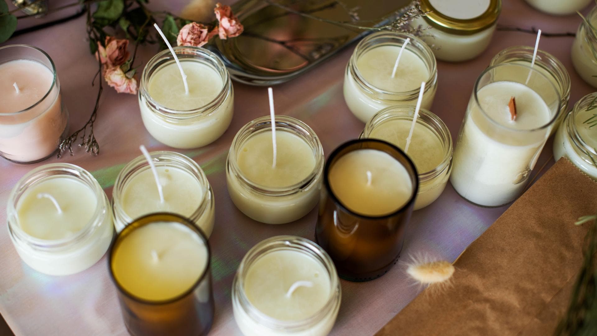 Selbstgemachte Kerzen