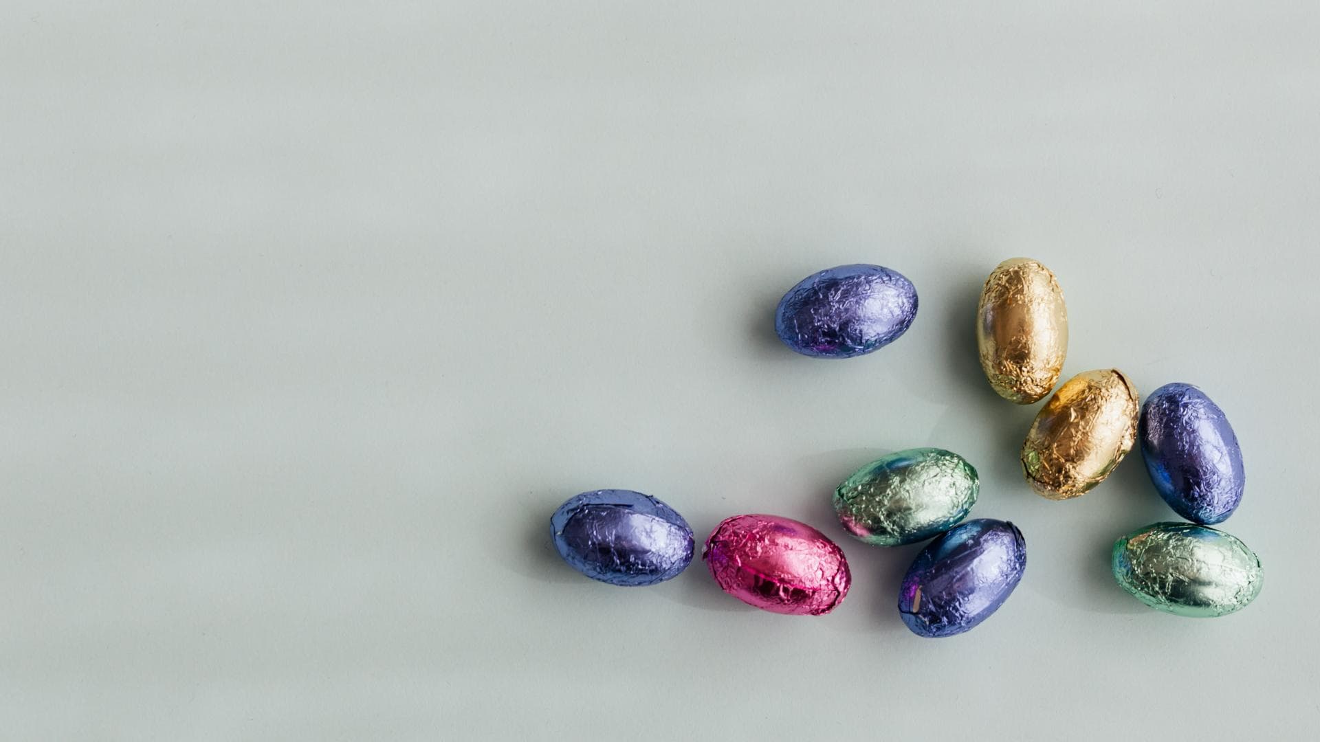 Bunte Schokoladeneier 