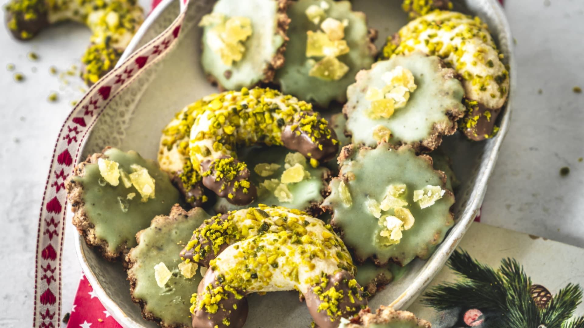 Chai-Plätzchen mit kandiertem Ingwer