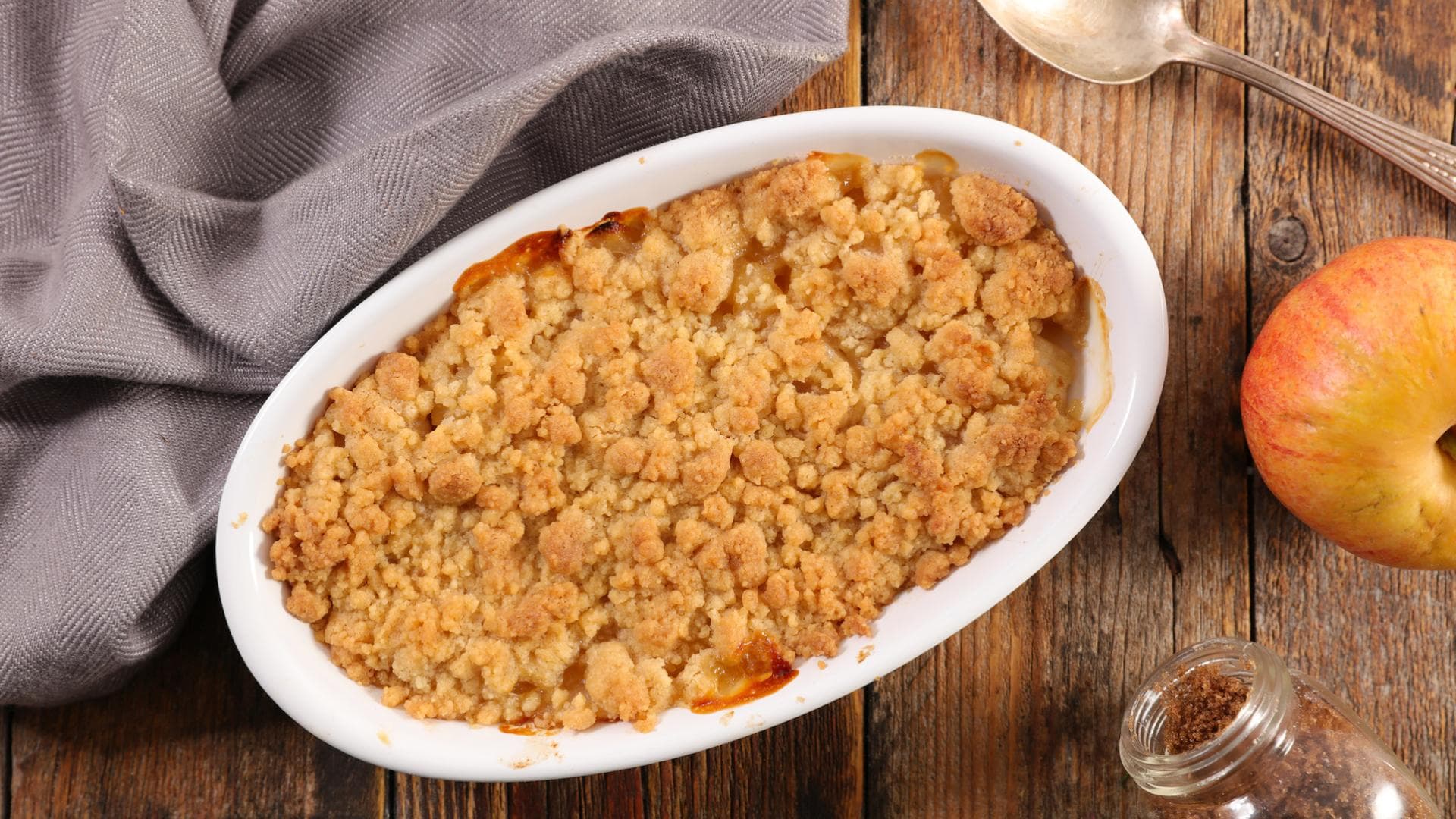 Kürbis Apfel Crumble