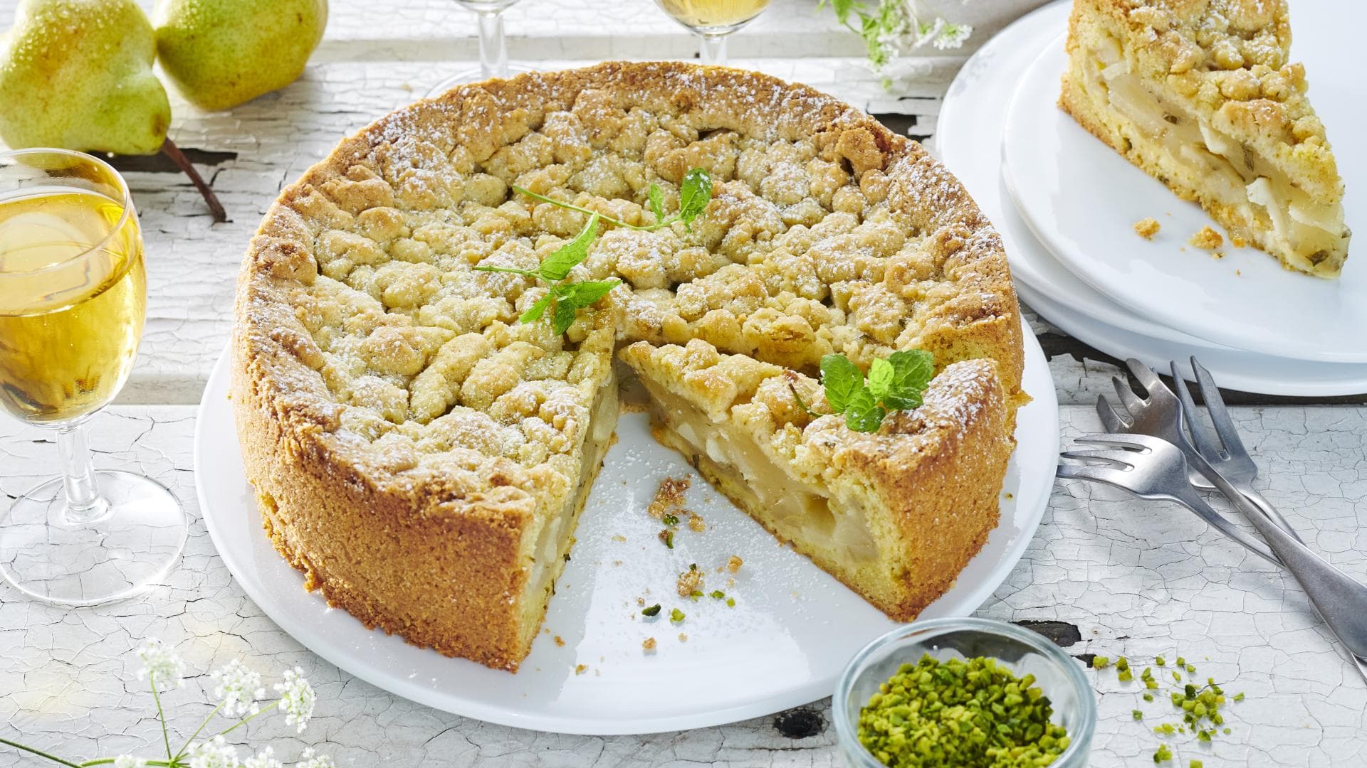 Birnen-Streuselkuchen 