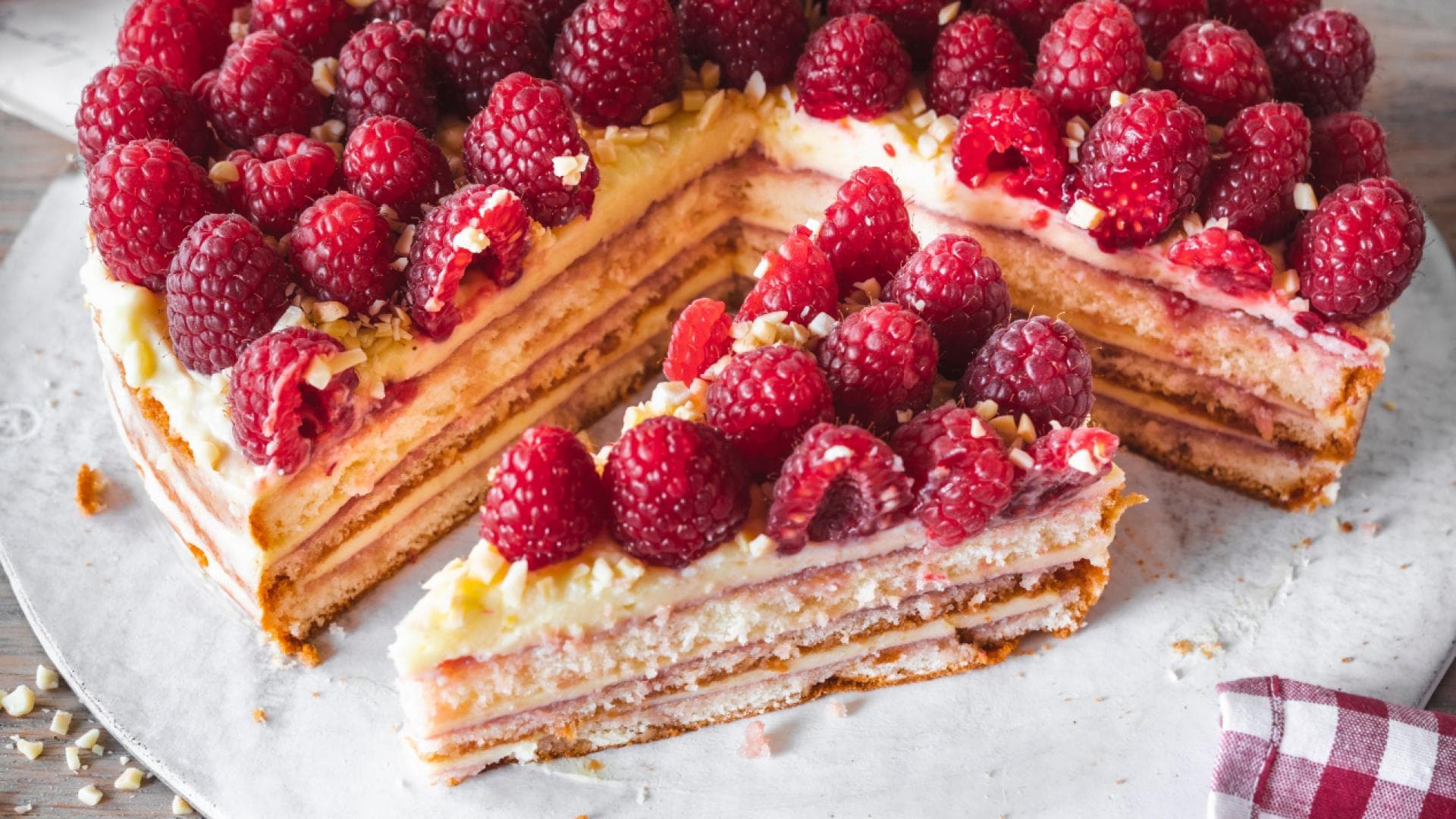 Himbeer-Vanilletorte