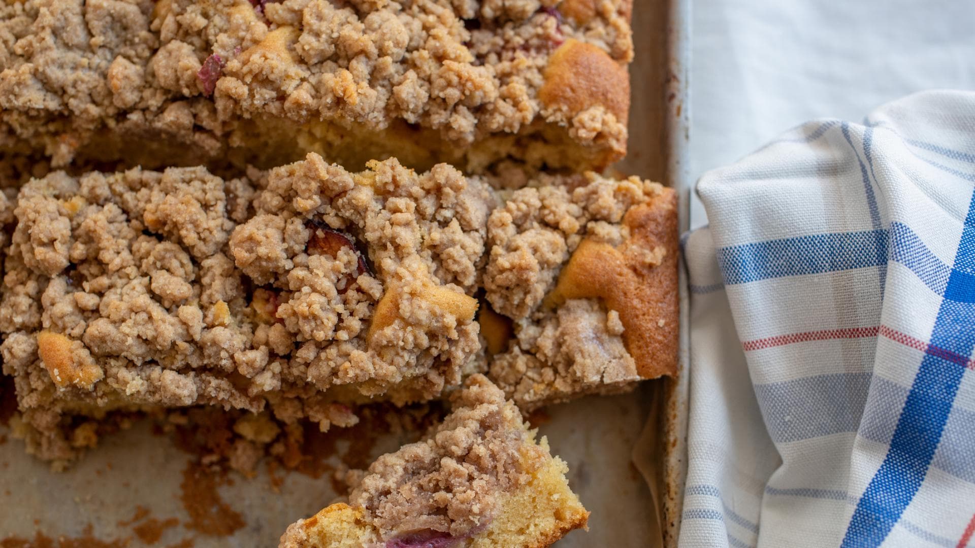 Kuchen mit Streuseln drauf