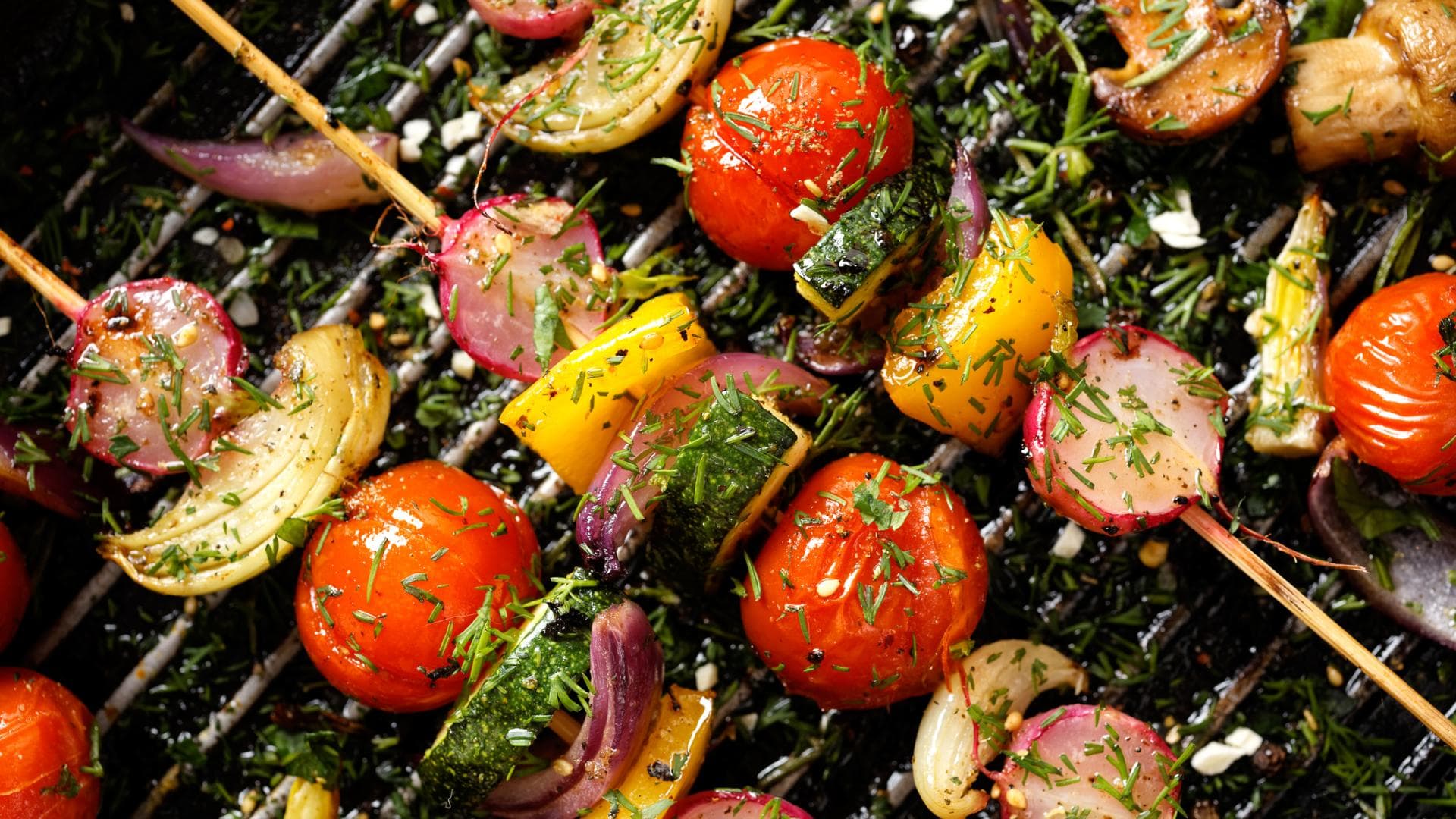 Grillspieße mit Gemüse
