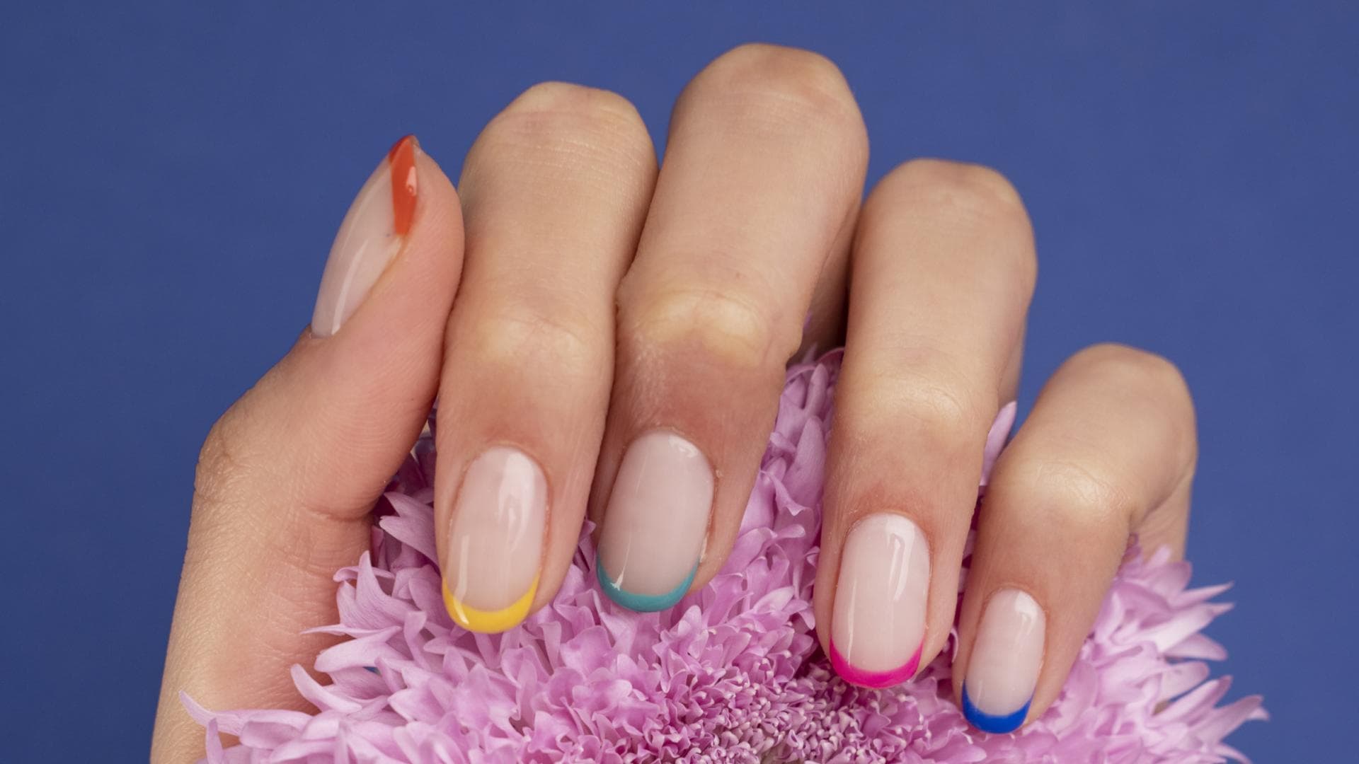 Micro French Nägel