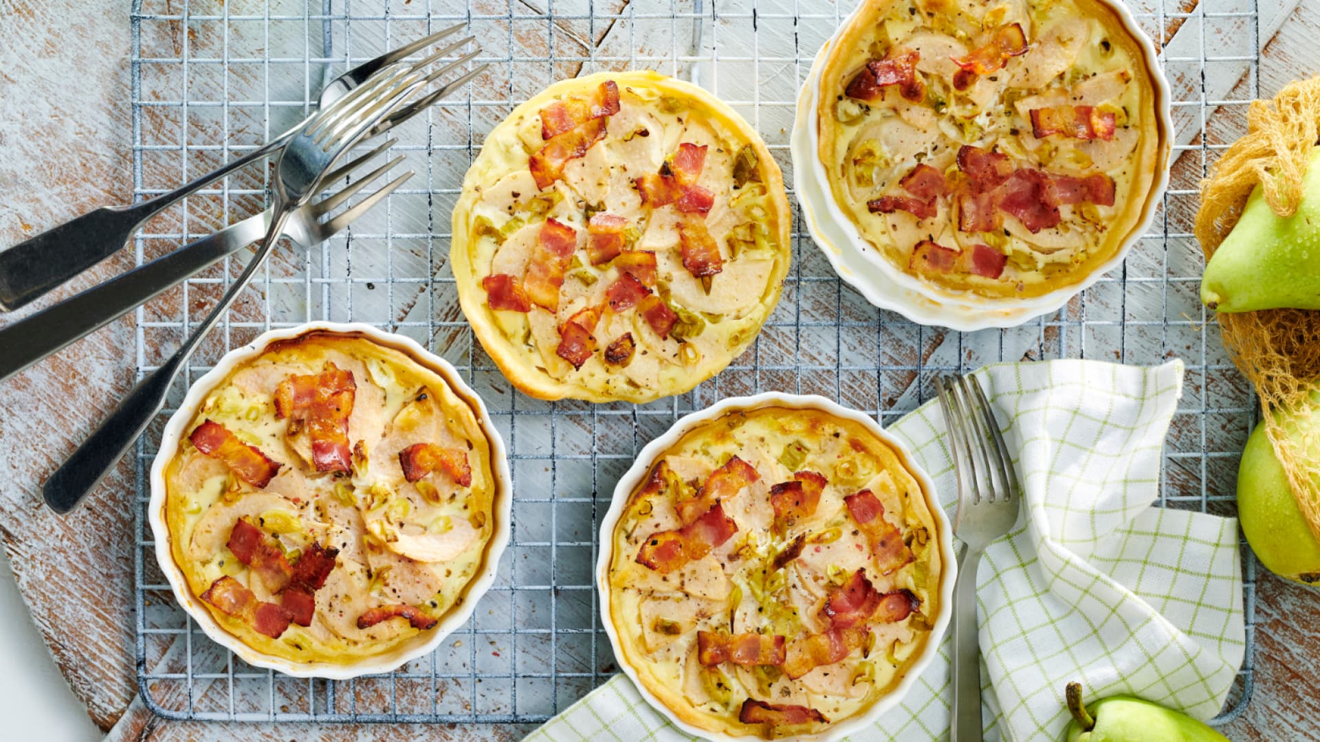Birnen-Bacon-Quiche