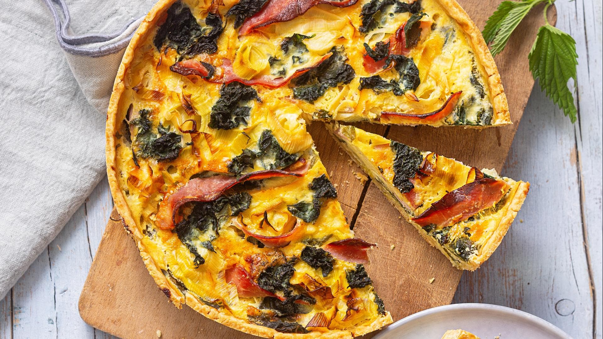 Rezept für Brennnessel-Quiche