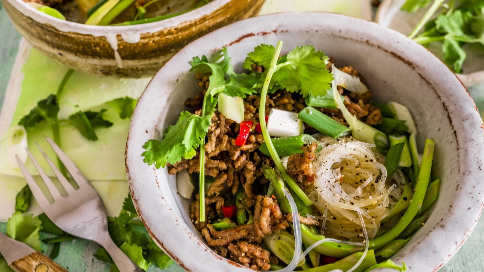 Lauwarmer Glasnudelsalat 