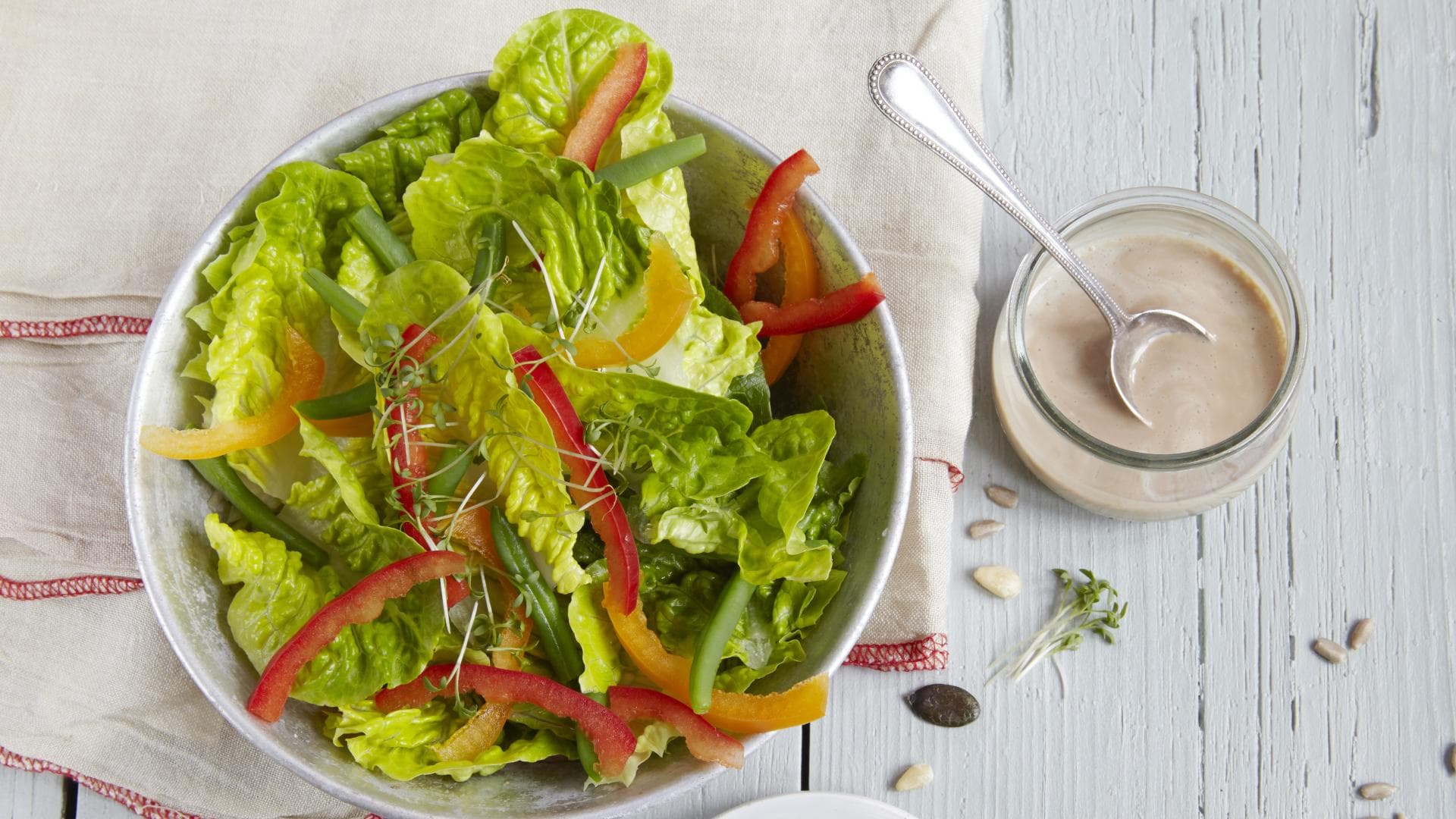 Dressing für grünen Salat 