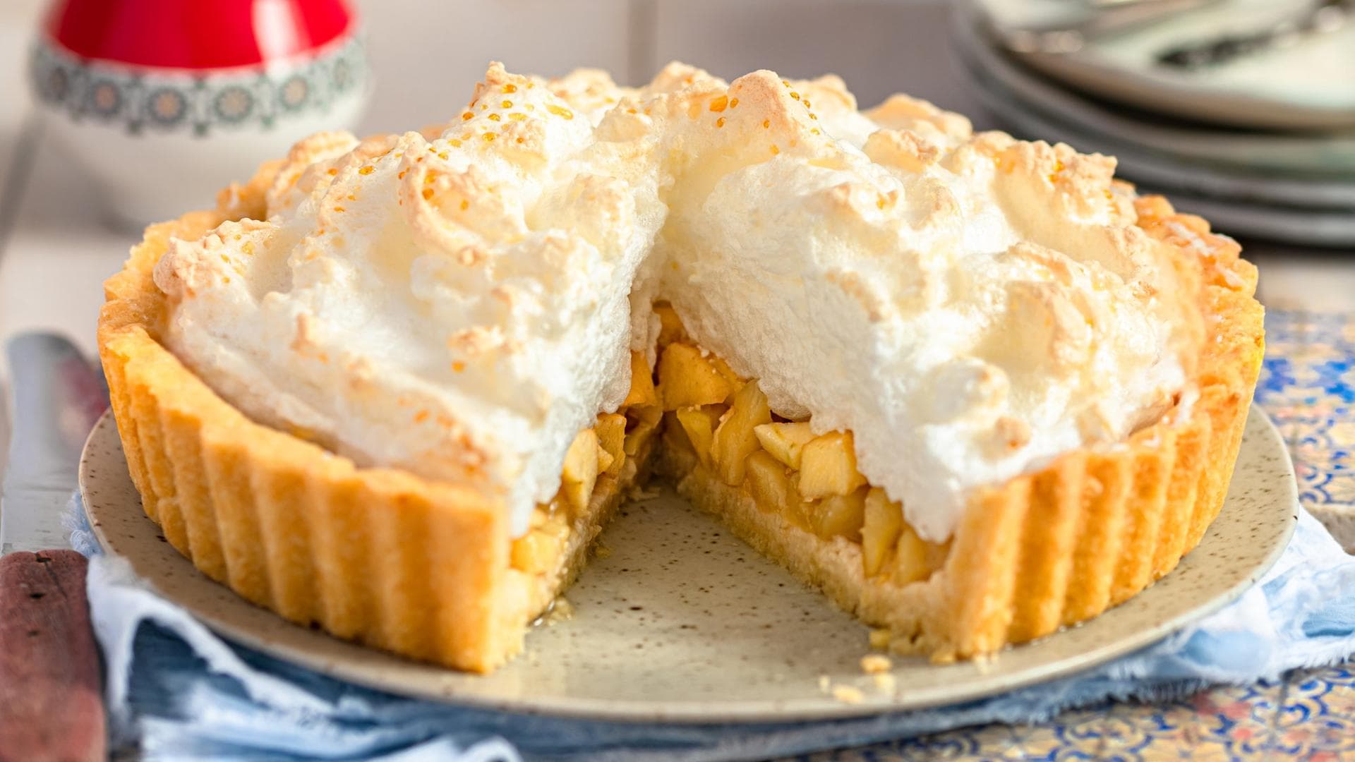 Apfel-Baiser-Kuchen Apfel-Baiser-Kuchen