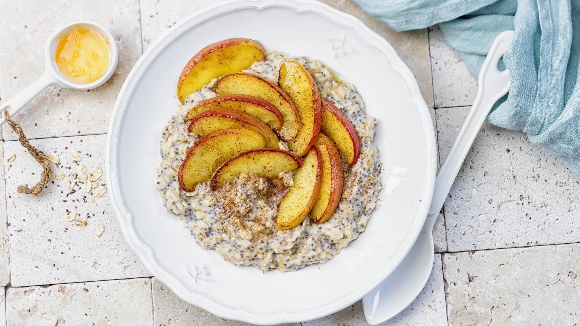Porridge mit Apfel und Zimt 