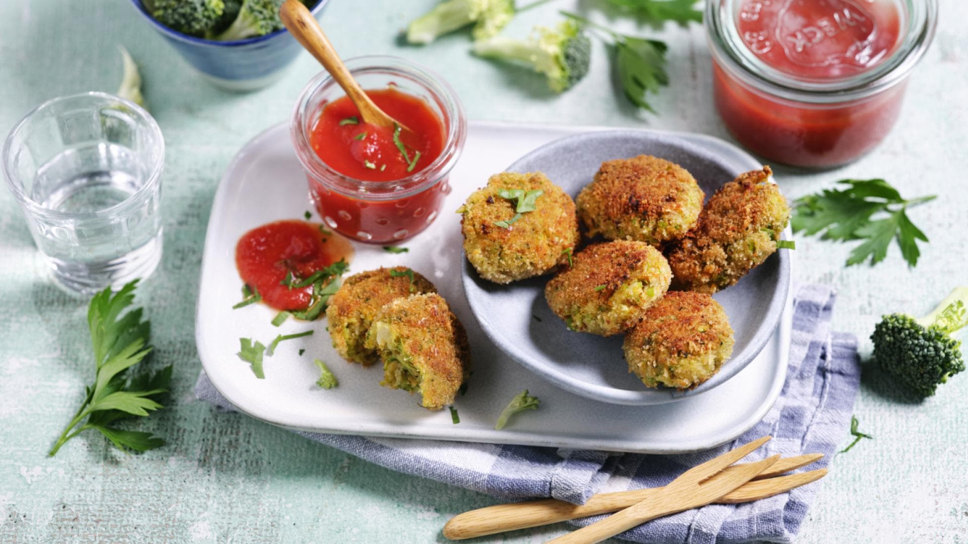 Gemüse-Nuggets mit Haferflocken 