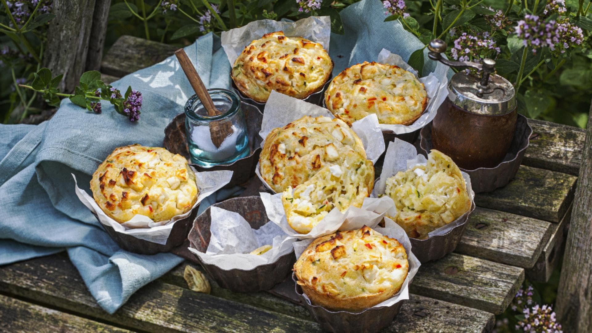 Herzhafte Zucchini-Muffins 