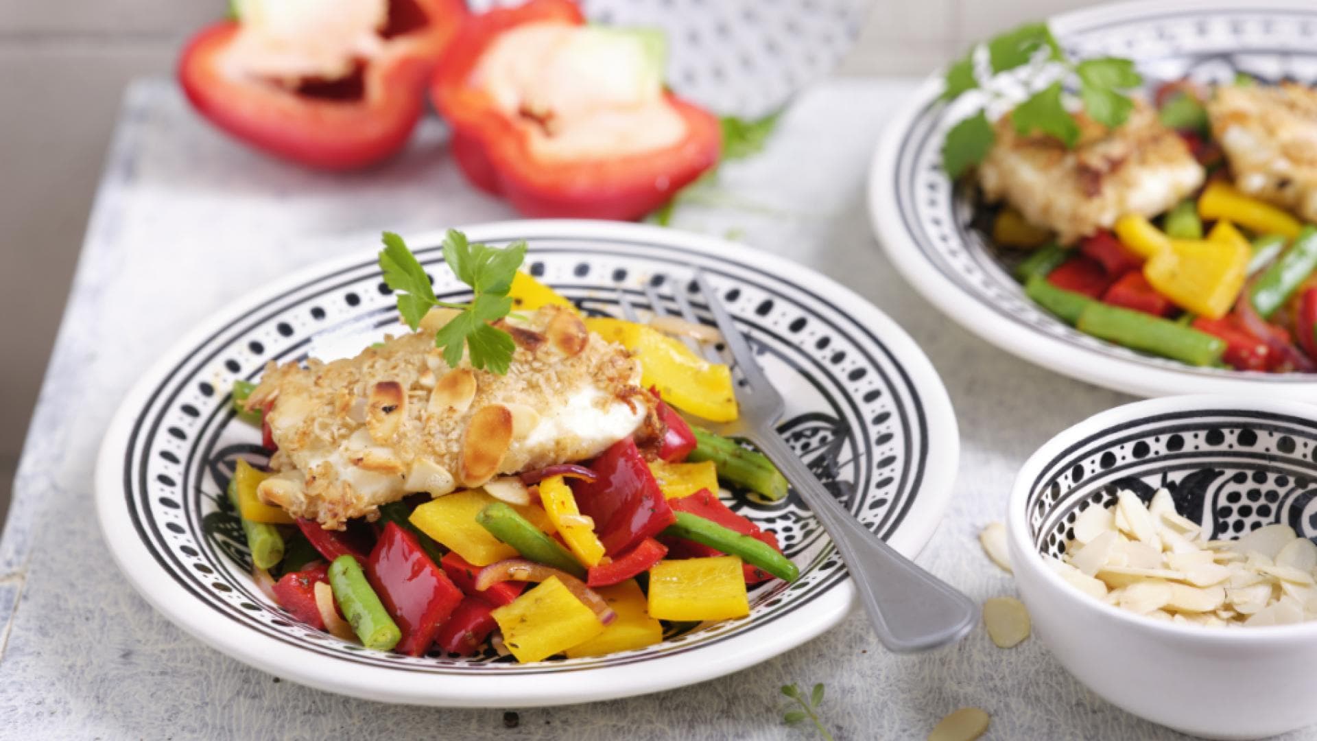 Feta mit Haferflocken-Panade 