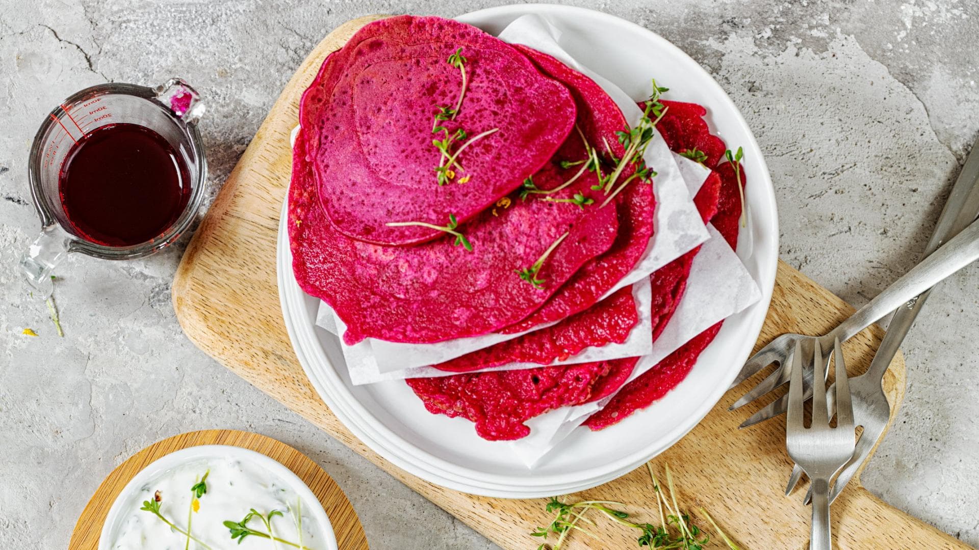 Rote-Bete-Pfannkuchen