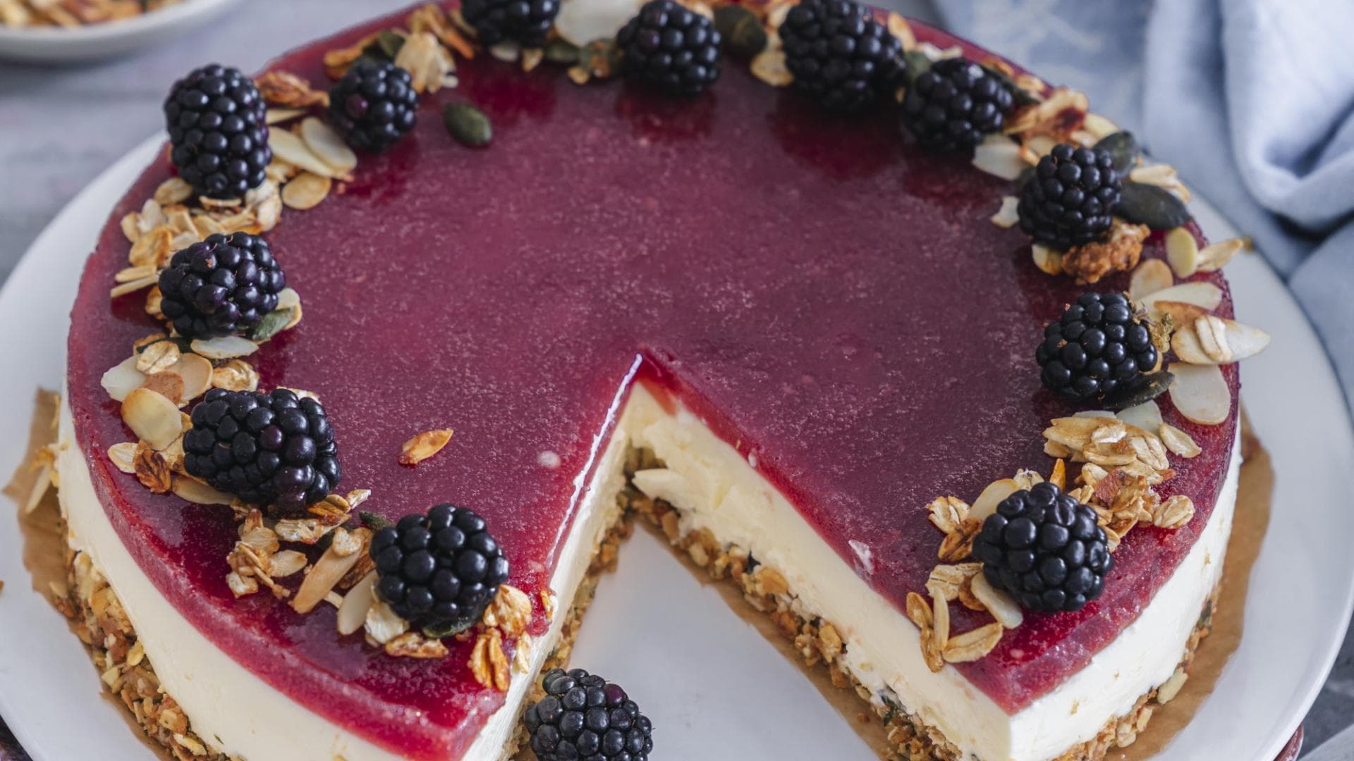 Brombeer-Käsekuchen 