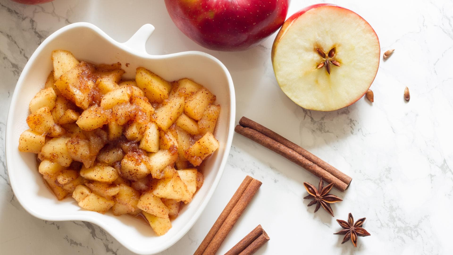 Kompott ohne Zucker mit Apfel