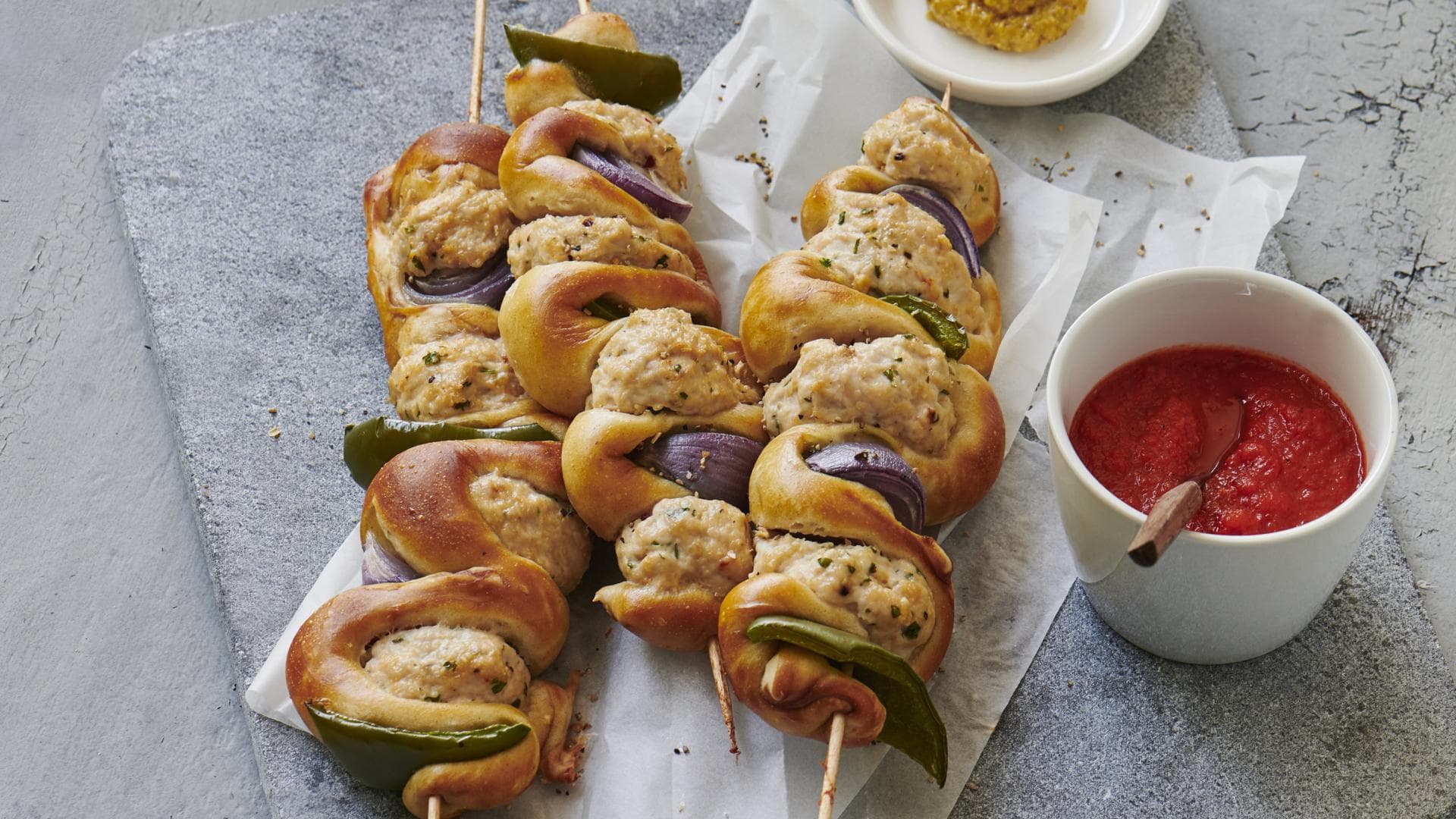 Brezel-Spieße 