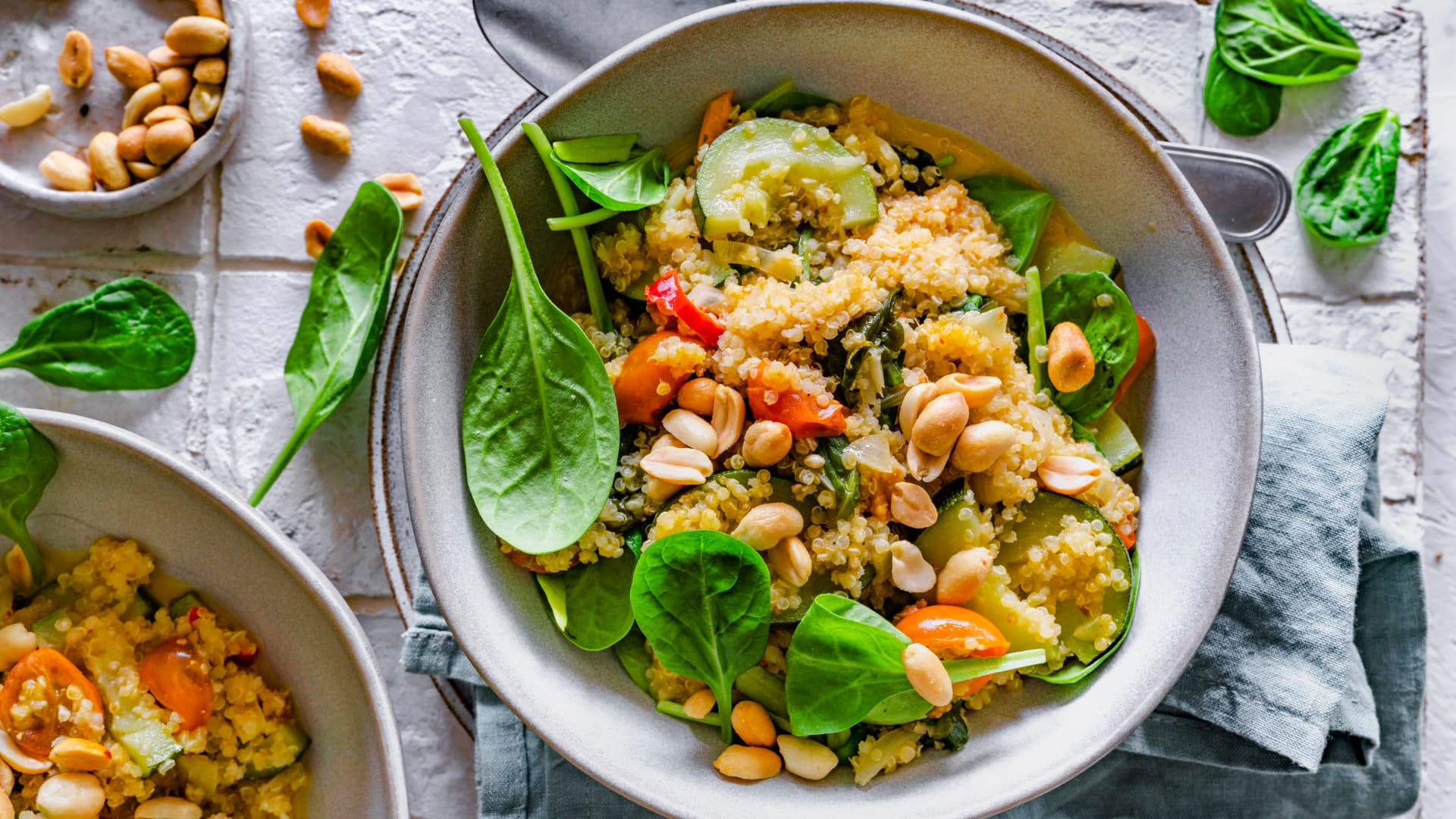 One-Pot-Quinoa mit Kokosmilch und Gemüse