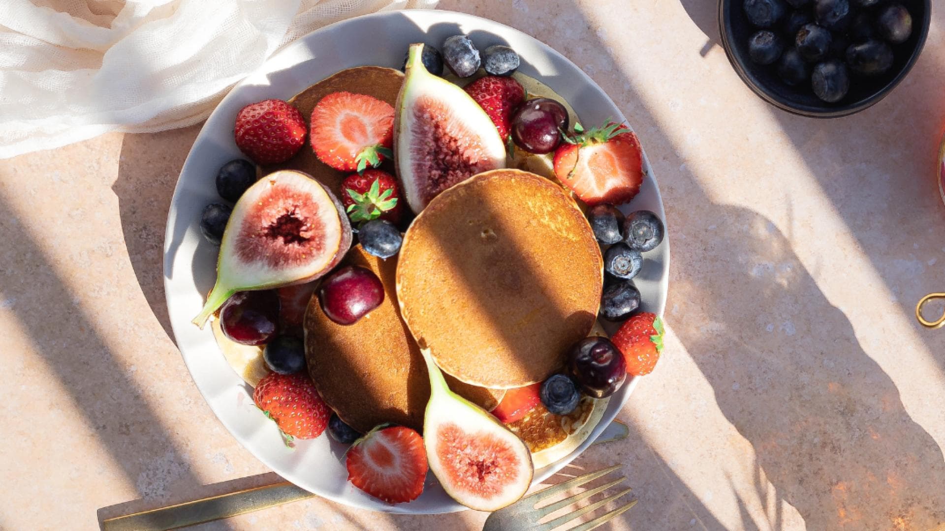 Pfannkuchen mit Haferflocken und Quark 