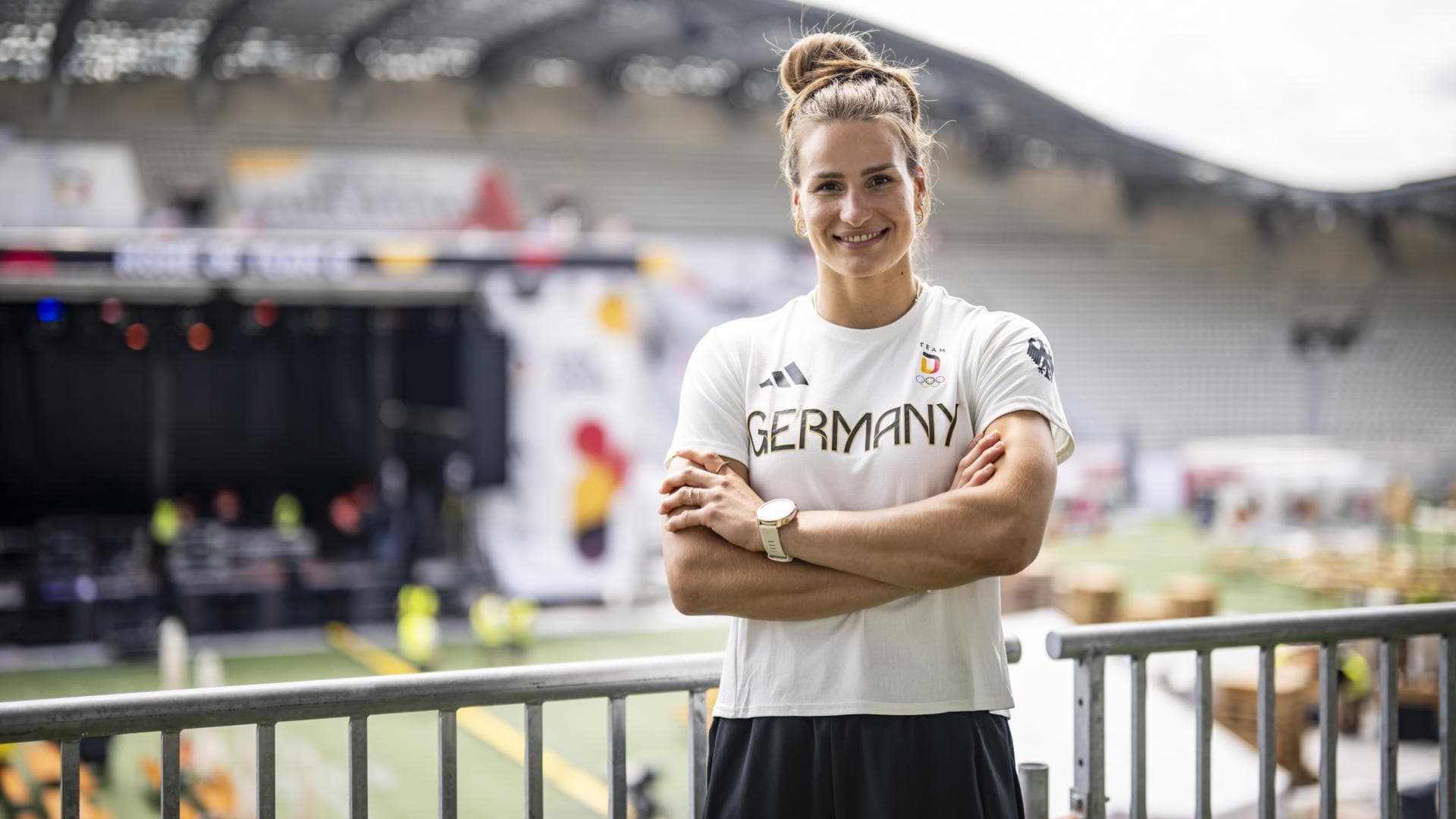 Anna-Maria Wagner während der Olympia 2024