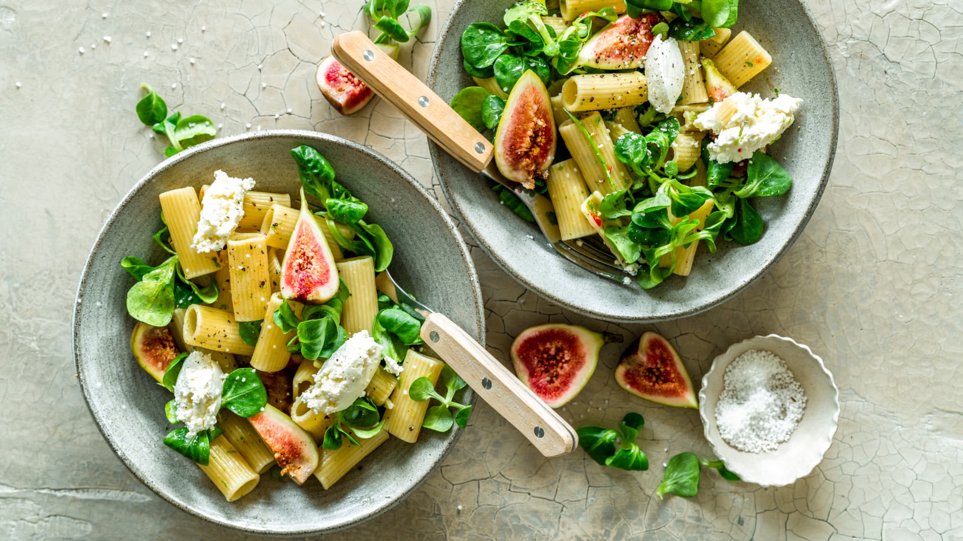 Nudelsalat mit Feigen