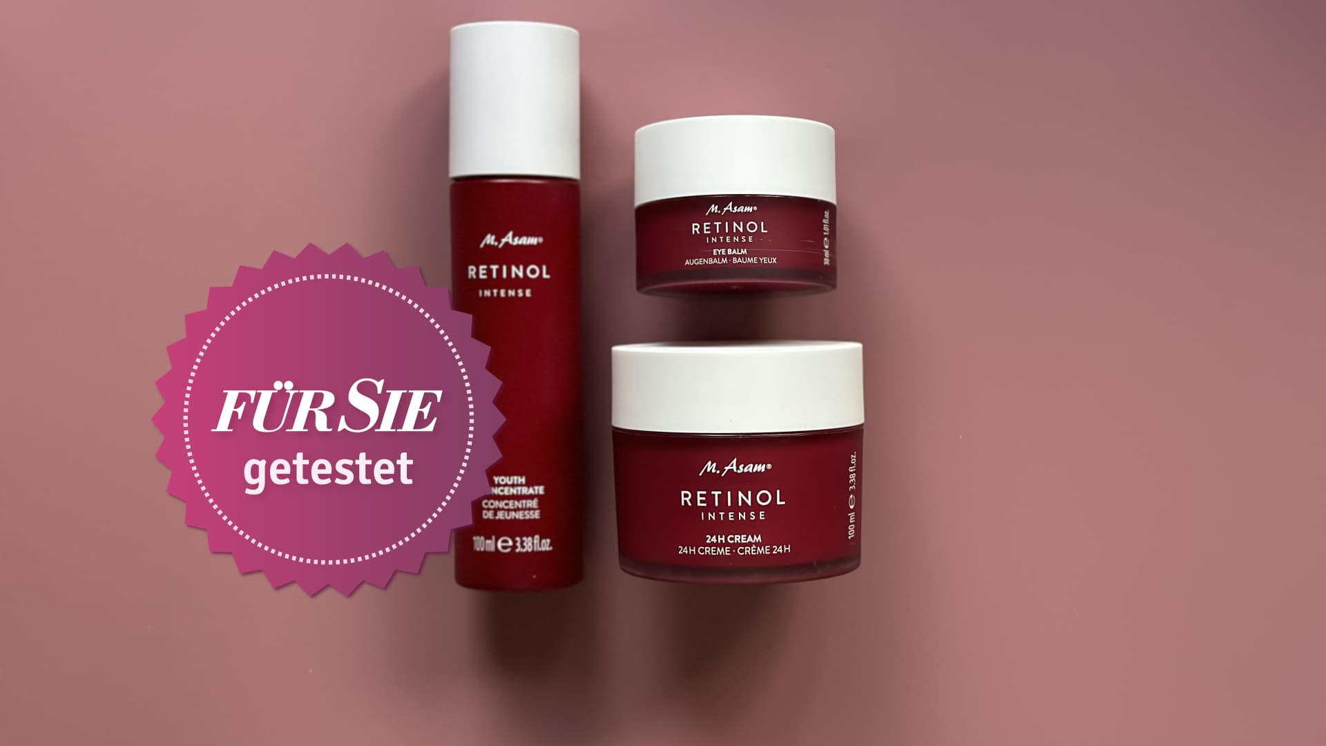 Die Retinol Intense Pflegeserie von M. Asam im Test