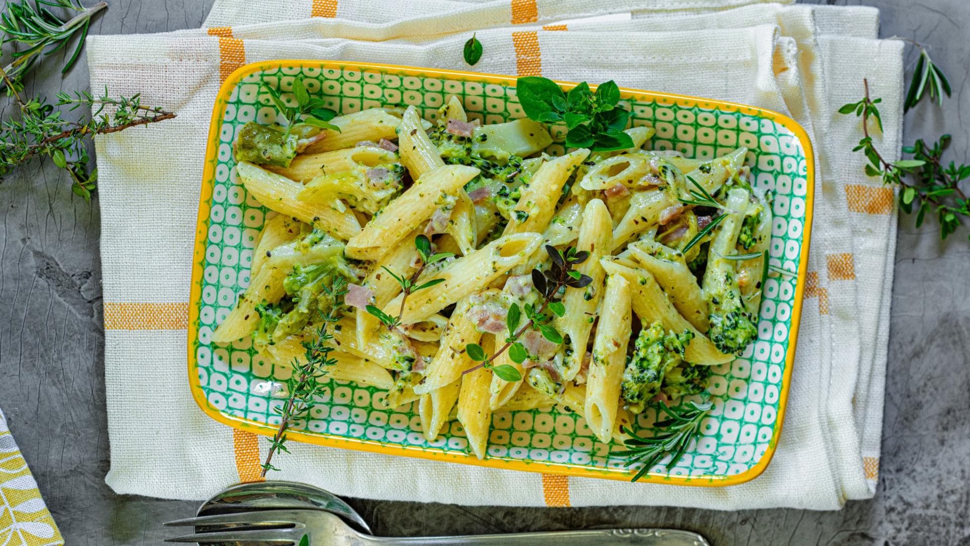 Brokkoli-Schinken-Penne 