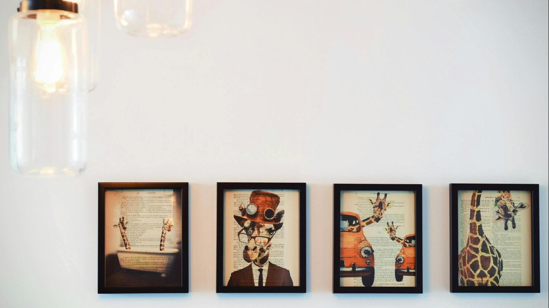 Bilder an der Wand 