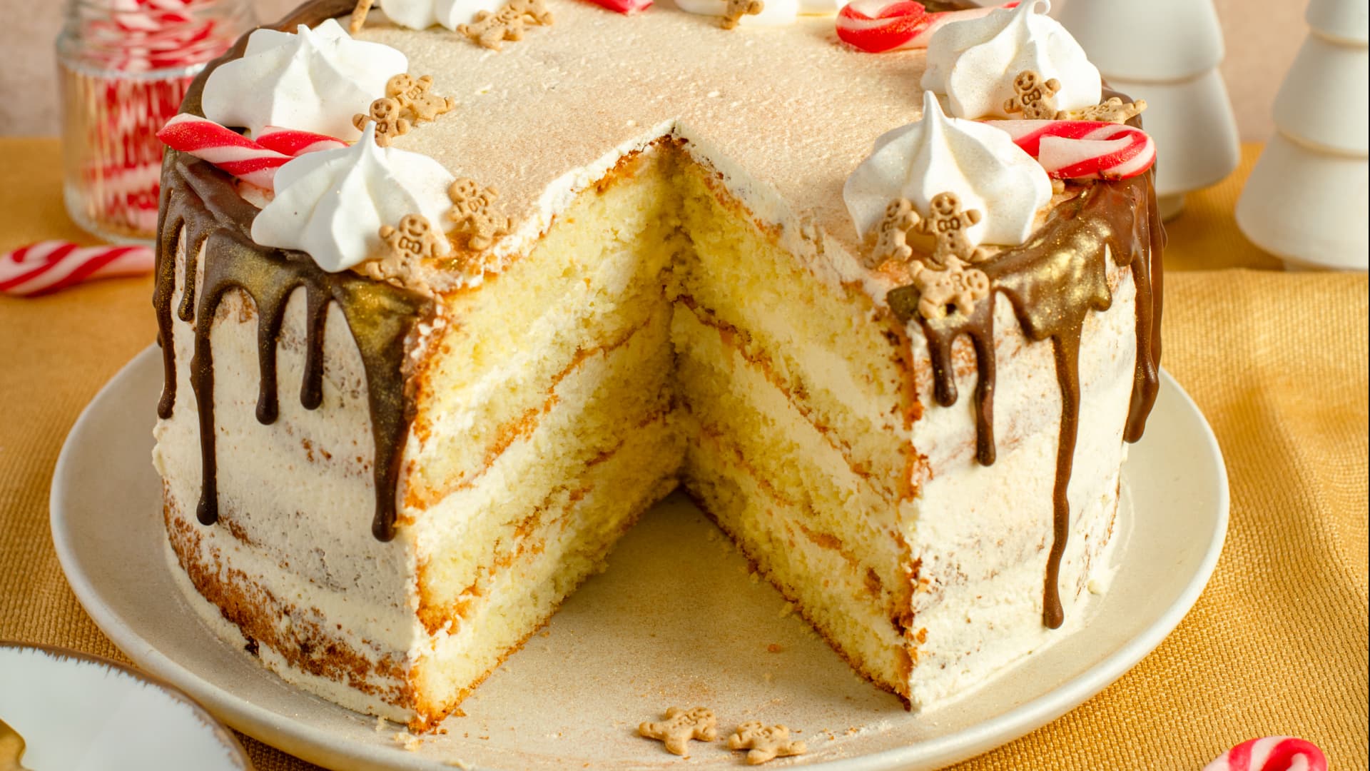 Drip Cake mit Orange