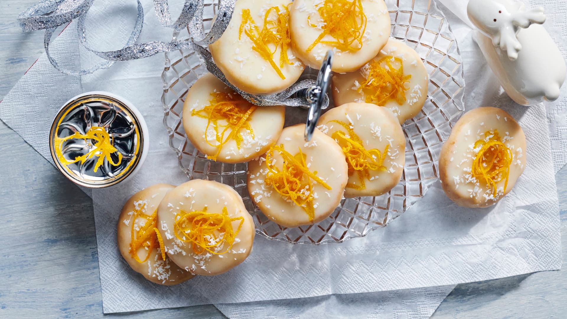Saftige Orangenplätzchen