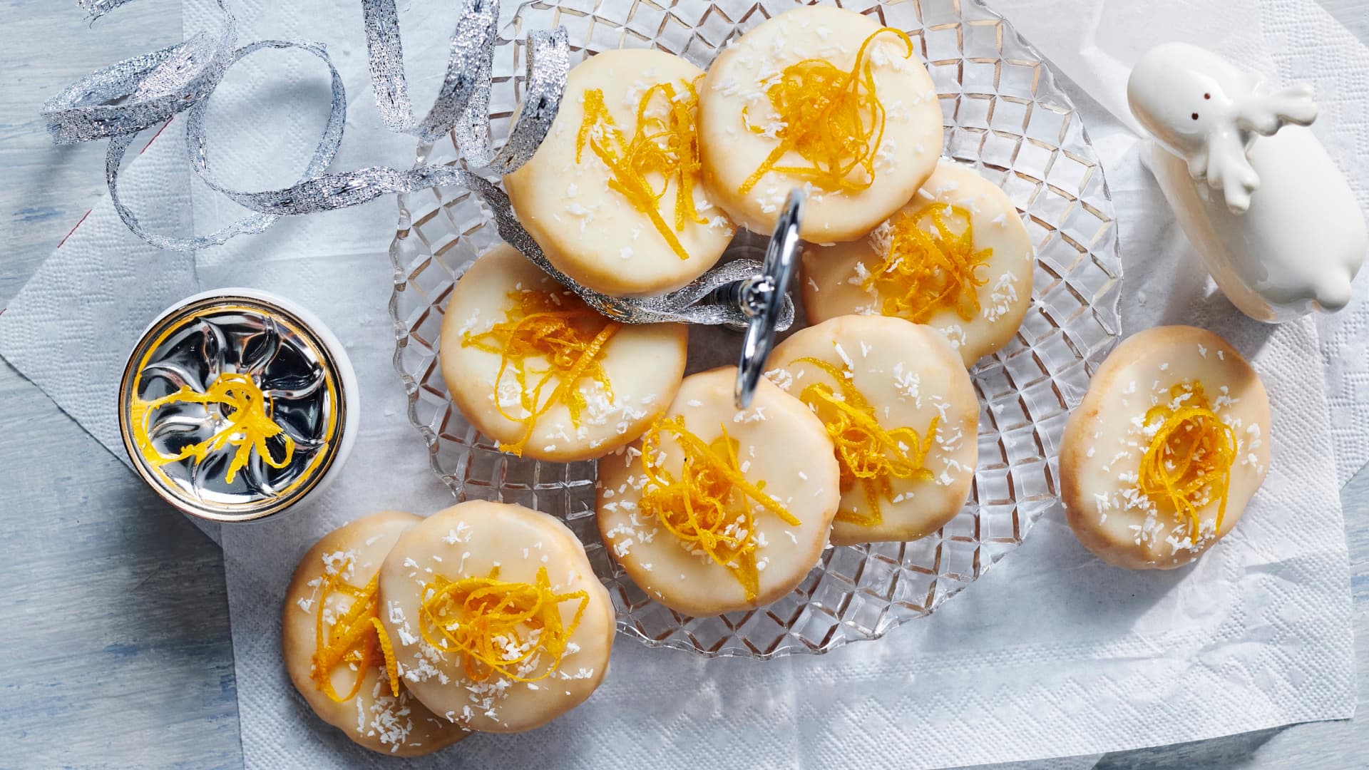 Saftige Orangenplätzchen