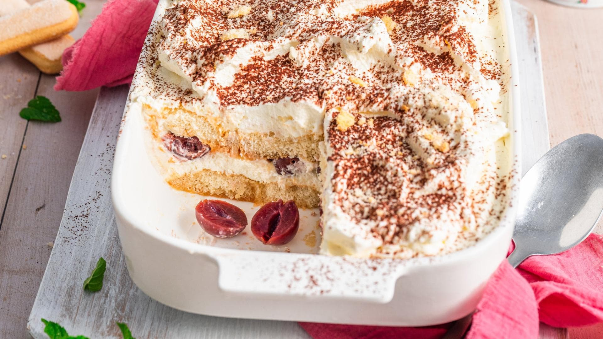 Tiramisu mit Kirschen 