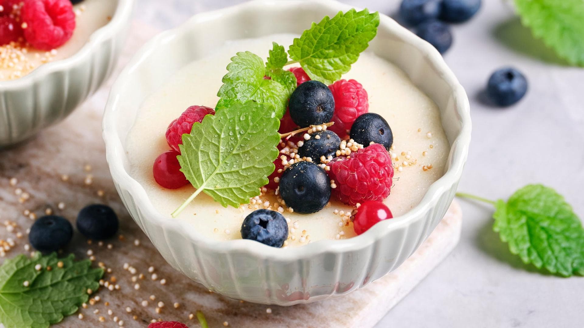 Grießbrei mit Früchten 