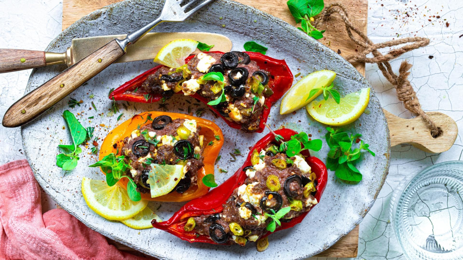 Schnelle gefüllte Paprika 