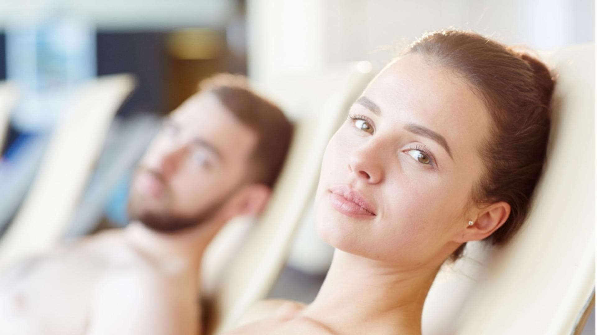 Ein Paar macht Wellness