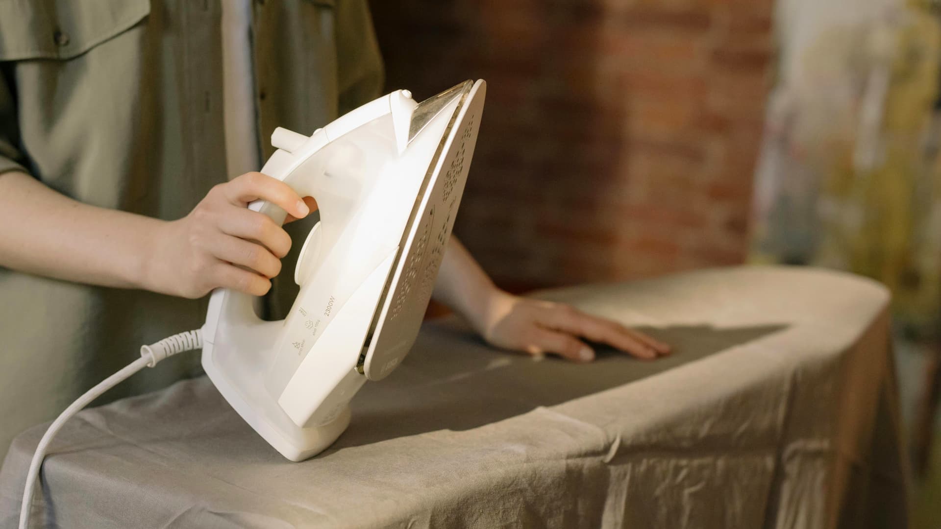 Gereinigtes Bügeleisen