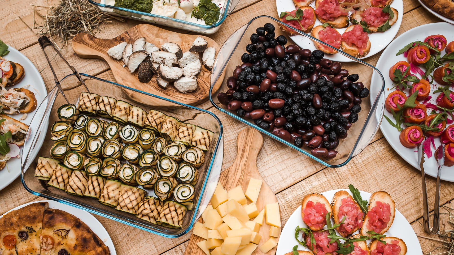 Perfektes Gartenbuffet