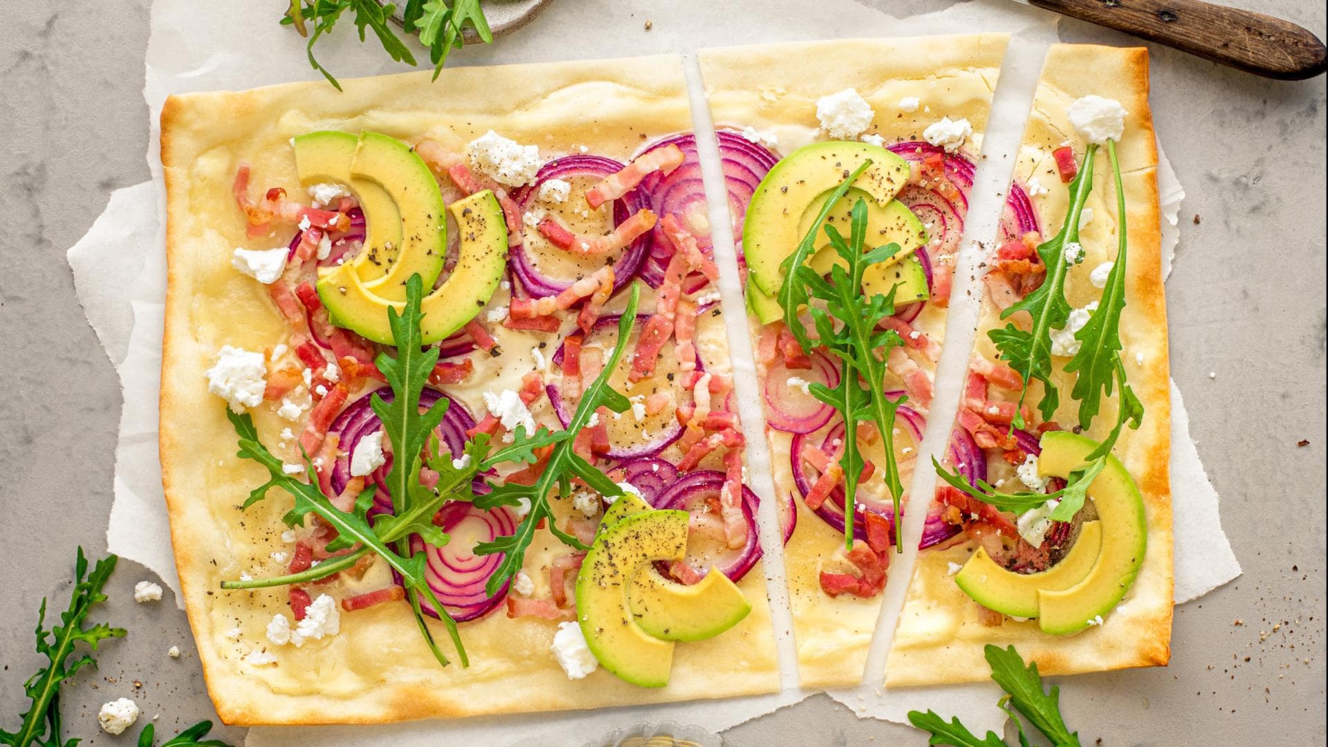 Avocado-Flammkuchen 