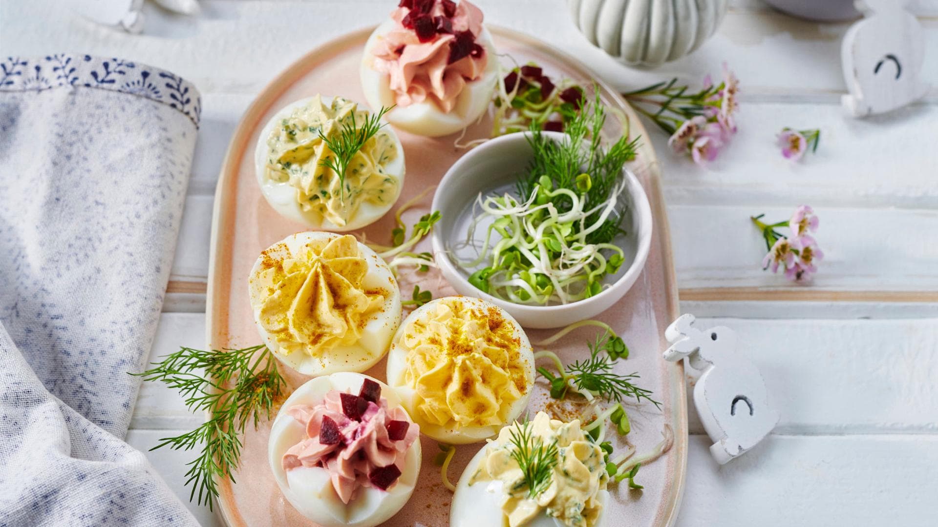 Gefüllte Eier mit Frischkäse 
